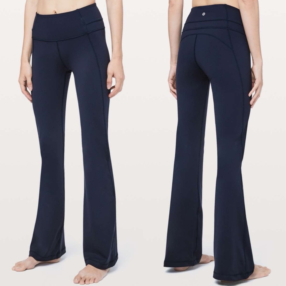 Lululemon Groove High Rise Flare 32” Pant True Navy Blue Women’s 6